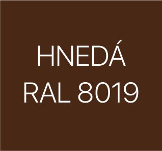 Hnedá – RAL 8019